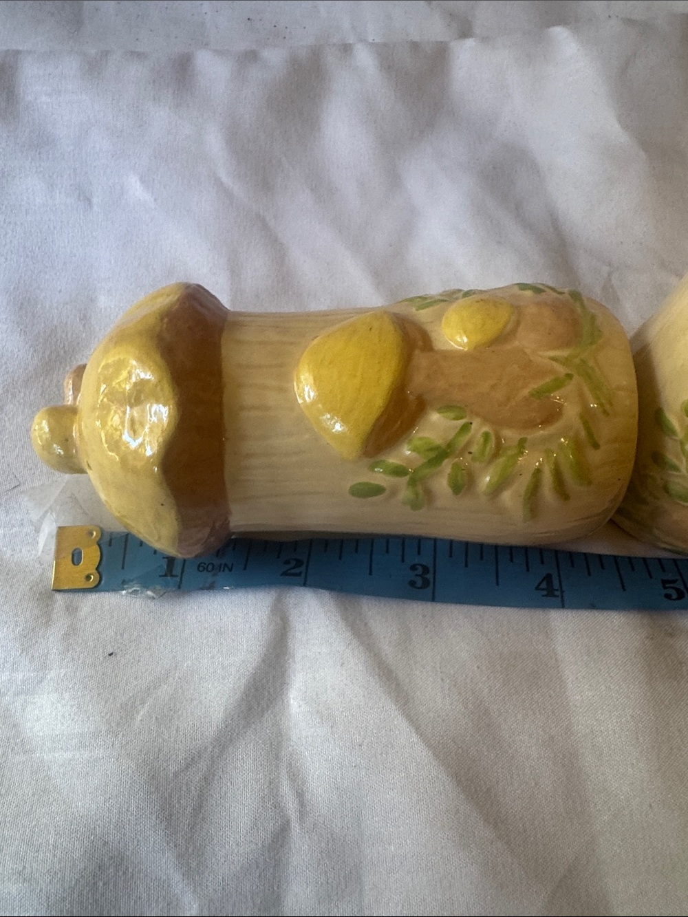 Hand-Painted and Mushroom Ceramic Salt and Pepper Shakers - Picture 6 of 6
